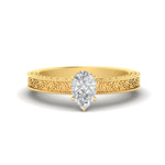 Load image into Gallery viewer, pear-shaped-celtic-engraved-solitaire-ring-in-yellow-gold-fdenr8544persleep-nl-yg
