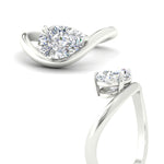 Load image into Gallery viewer, pear-shaped-curve-wave-diamond-solitaire-engement-ring-in-white-gold-fd11566per-nl-wg.jpg