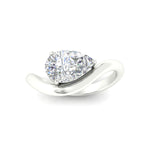 Load image into Gallery viewer, pear-shaped-curve-wave-diamond-solitaire-engement-ring-in-white-gold-fd11566per-nl-wg.jpg