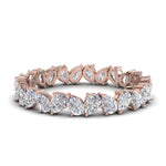 Load image into Gallery viewer, pear-shaped-diamond-eternity-band-in-rose-gold-FDEWB8931PER-NL-RG