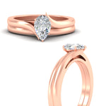 Load image into Gallery viewer, pear-shaped-diamond-serenity-solitaire-wedding-set-in-rose-gold-fdens1020peangle3-nl-rg?v=1764307629