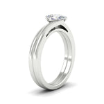 Load image into Gallery viewer, pear-shaped-diamond-serenity-solitaire-wedding-set-in-white-gold-fdens1020peangle2-nl-wg?v=1764307629