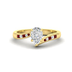 Load image into Gallery viewer, pear-shaped-diamond-swirl-channel-set-ruby-wedding-ring-in-yellow-gold-FDENS4028PERGRUDR-NL-YG_42868e52-4f89-4a9c-966a-1ca982ecc427.jpg?v=1754996135