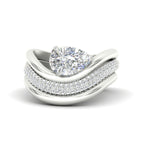 Load image into Gallery viewer, pear-shaped-dual-bands-with-wave-solitaire-ring-in-white-gold-fdens11566pe-nl-wg-w3.jpg