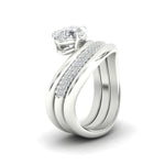 Load image into Gallery viewer, pear-shaped-dual-bands-with-wave-solitaire-ring-in-white-gold-fdens11566pe-nl-wg-w3.jpg