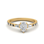 Load image into Gallery viewer, Delicate Antique Pave Pear Shaped Diamond Ring