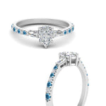 Load image into Gallery viewer, Delicate Antique Pave Pear Shaped Diamond Ring