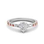Load image into Gallery viewer, Delicate Antique Pave Pear Shaped Diamond Ring