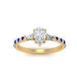 Load image into Gallery viewer, Delicate Antique Pave Pear Shaped Diamond Ring