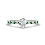 Load image into Gallery viewer, pear-shaped-french-pave-emerald-engagement-ring-in-white-gold-FD11408PERGEMGR-NL-WG_d7edc877-b1fe-44ab-abb6-50d5de44549e?v=1762849871