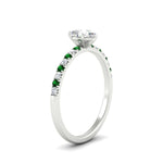 Load image into Gallery viewer, pear-shaped-french-pave-emerald-engagement-ring-in-white-gold-FD11408PERGEMGRANGLE2-NL-WG_0d3287e1-a28d-4e08-ab59-631d9155f01c?v=1762849871