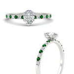 Load image into Gallery viewer, pear-shaped-french-pave-emerald-engagement-ring-in-white-gold-FD11408PERGEMGRANGLE3-NL-WG_58e574fe-e54f-4767-bb57-804ca3e71029?v=1762849871