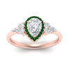 Load image into Gallery viewer, pear-shaped-halo-cluster-accent-emerald-engagement-ring-in-rose-gold-FD10512PERGEMGRANGLE5-NL-RG_03c7a523-54ce-4b60-831e-6e07e1c42c44.jpg?v=1770117378