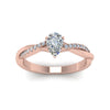 Load image into Gallery viewer, pear-shaped-infinity-twist-diamond-engagement-ring-in-rose-gold-FD8253PERHAND-NL-RG