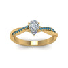 Load image into Gallery viewer, pear-shaped-infinity-twist-diamond-engagement-ring-with-ice-blue-topaz-in-14K-yellow-gold-FD8253PERGICBLTO-NL-YG