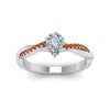 Load image into Gallery viewer, pear-shaped-infinity-twist-diamond-engagement-ring-with-orange-sapphire-in-14K-white-gold-FD8253PERGSAOR-NL-WG