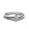 Load image into Gallery viewer, pear-shaped-infinity-twist-diamond-engagement-ring-with-pink-sapphire-in-14K-white-gold-FD8253PERGSADRPI-NL-WG