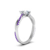 Load image into Gallery viewer, pear-shaped-infinity-twist-diamond-engagement-ring-with-violac-topaz-in-14K-white-gold-FD8253PERGVITO-NL-WG