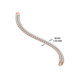 Load image into Gallery viewer, pear-shaped-petal-style-tennis-bracelet