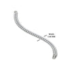 Load image into Gallery viewer, Pear Shaped Petal Style Tennis Bracelet