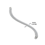 Load image into Gallery viewer, Pear Shaped Petal Style Tennis Bracelet