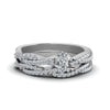 Load image into Gallery viewer, pear-shaped-simple-diamond-twisted-vine-bridal-ring-sets-in-14K-white-gold-FD8233PE-NL-WG