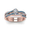 Load image into Gallery viewer, pear-shaped-simple-diamond-twisted-vine-bridal-ring-sets-with-ice-blue-topaz-in-14K-rose-gold-FD8233PEGICBLTO-NL-RG