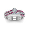 Load image into Gallery viewer, pear-shaped-simple-diamond-twisted-vine-bridal-ring-sets-with-pink-sapphire-in-950-Platinum-FD8233PEGSADRPI-NL-WG