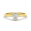 Load image into Gallery viewer, Pear Shaped Solitaire Cathedral Ring