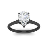 Load image into Gallery viewer, pear-shaped-stunning-solitaire-diamond-ring-in-black-gold-FD11296PERANGLE5-NL-BG