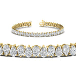 Load image into Gallery viewer, Pear Shaped Tennis Bracelet 11 Carat