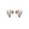 Load image into Gallery viewer, One Carat Diamond Pear Cut 3 Prong Earring