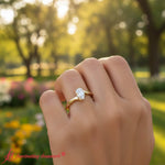 Load image into Gallery viewer, Twisted Shank Solitaire Engagement Ring