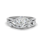 Load image into Gallery viewer, pear-shaped-twisted-vine-luxury-diamond-bridal-ring-set-in-white-gold-FDENR3211PEANGLE3-NL-WG