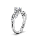 Load image into Gallery viewer, pear-shaped-twisted-vine-luxury-diamond-bridal-ring-set-in-white-gold-FDENR3211PEANGLE3-NL-WG