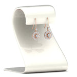 Load image into Gallery viewer, pendulum-diamond-drop-earring-in-rose-gold-fdear1128stand-nl-rg