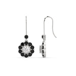 Load image into Gallery viewer, pendulum-diamond-drop-earring-with-black-diamond-in-white-gold-fdear1128gblackangle3-nl-wg