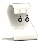 Load image into Gallery viewer, pendulum-diamond-drop-earring-with-black-diamond-in-white-gold-fdear1128gblackstand-nl-wg