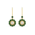 Load image into Gallery viewer, pendulum-diamond-drop-earring-with-emerald-in-yellow-gold-fdear1128gemgrangle2-nl-yg