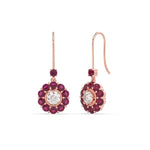 Load image into Gallery viewer, pendulum-diamond-drop-earring-with-pink-sapphire-in-rose-gold-fdear1128gsadrpiangle1-nl-rg