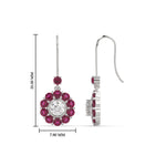 Load image into Gallery viewer, pendulum-diamond-drop-earring-with-pink-sapphire-in-white-gold-fdear1128gsadrpiangle3-nl-wg-hw