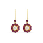 Load image into Gallery viewer, pendulum-diamond-drop-earring-with-pink-sapphire-in-yellow-gold-fdear1128gsadrpiangle2-nl-yg