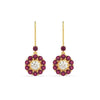 Load image into Gallery viewer, pendulum-diamond-drop-earring-with-pink-sapphire-in-yellow-gold-fdear1128gsadrpiangle2-nl-yg