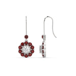 Load image into Gallery viewer, pendulum-diamond-drop-earring-with-ruby-in-white-gold-fdear1128grudrangle3-nl-wg