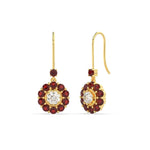Load image into Gallery viewer, pendulum-diamond-drop-earring-with-ruby-in-yellow-gold-fdear1128grudrangle1-nl-yg