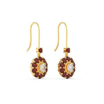 Load image into Gallery viewer, pendulum-diamond-drop-earring-with-ruby-in-yellow-gold-fdear1128grudrangle4-nl-yg