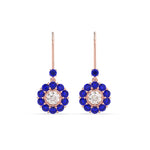 Load image into Gallery viewer, pendulum-diamond-drop-earring-with-sapphire-in-rose-gold-fdear1128gsablangle2-nl-rg