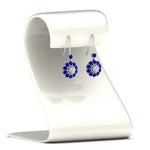 Load image into Gallery viewer, pendulum-diamond-drop-earring-with-sapphire-in-white-gold-fdear1128gsablstand-nl-wg