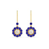Load image into Gallery viewer, pendulum-diamond-drop-earring-with-sapphire-in-yellow-gold-fdear1128gsablangle2-nl-yg