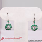 Load image into Gallery viewer, pendulum-drop-diamond-earring-with-emerald-in-white-gold-fdear1128-fancy-nl-wg